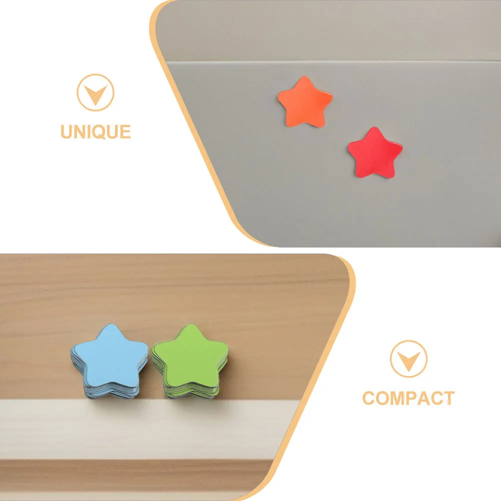 240 قطعة مغناطيس نجمة ملونة للفصل الدراسي مخطط مكافأة السبورة الجافة محو المجلس مقاطع مغناطيسية الزخرفية #3