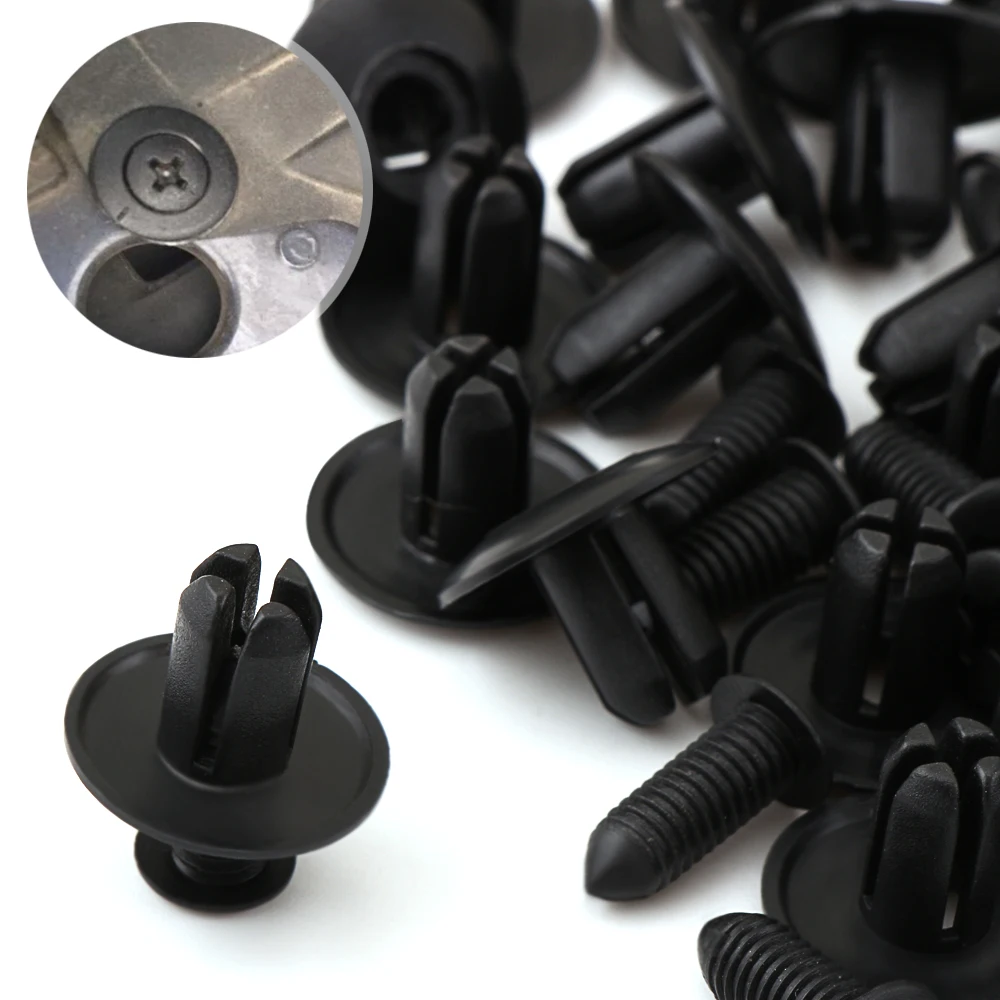 20Pcs 8mm Auto Fastener Rivet Retainer Clips for Suzuki Vitara Swift Ignis SX4 Baleno Ertiga Alto Grand Vitara Jimny S-cross