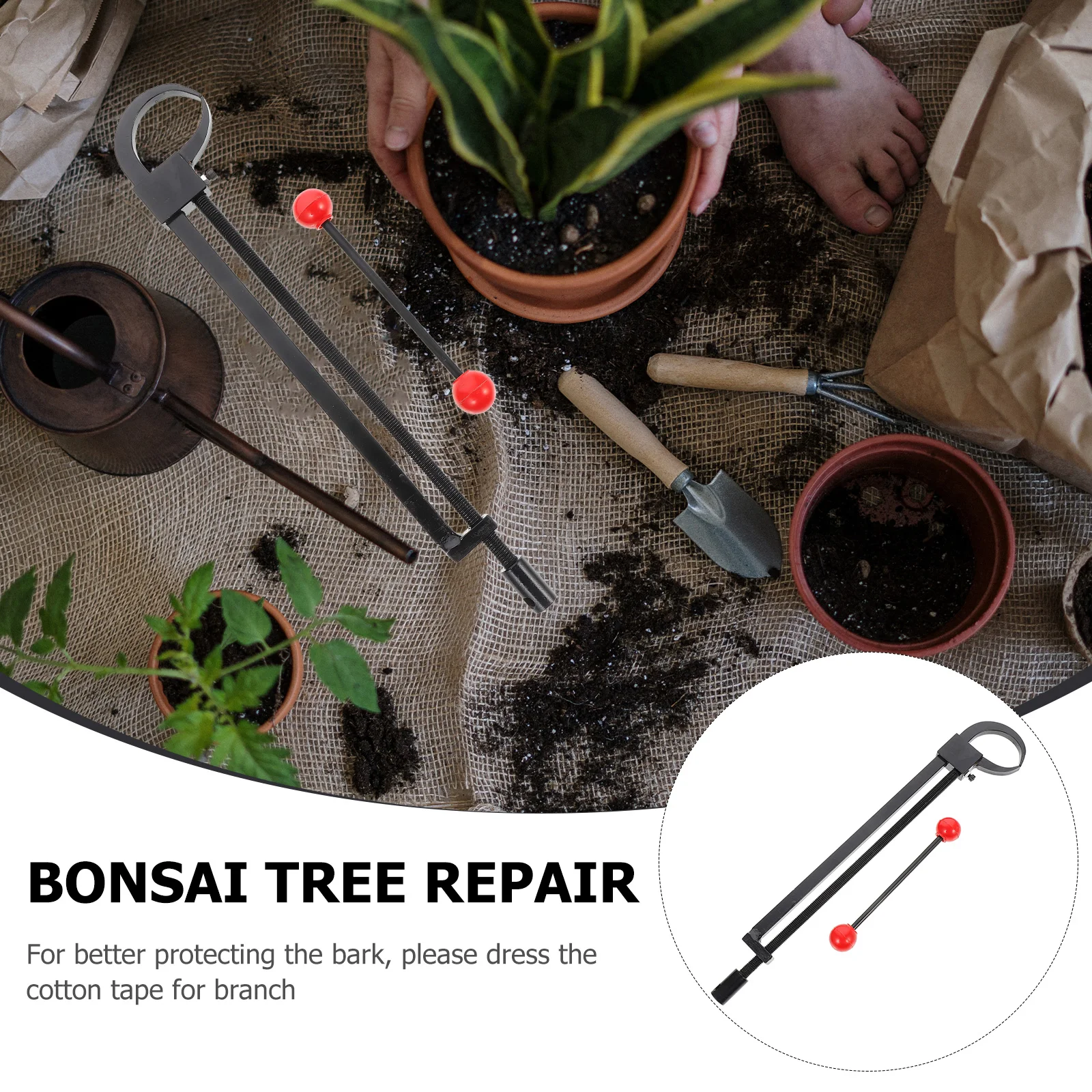 

Bonsai Branch Bender Galvanized Steel Plastic Hand Tools Efficient Durable Tree Repair Tool For Trunks
