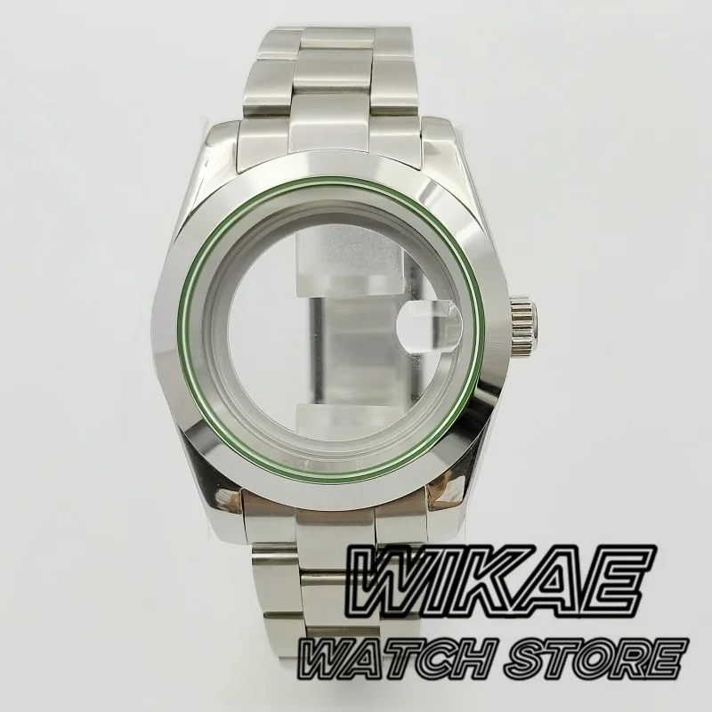 36mm/39mm Polished Case MILGAUSS Sapphire Glass Black Dial Lightning Hands Fit NH35 NH36 Miyota DG ETA2824 PT5000 Movement Parts