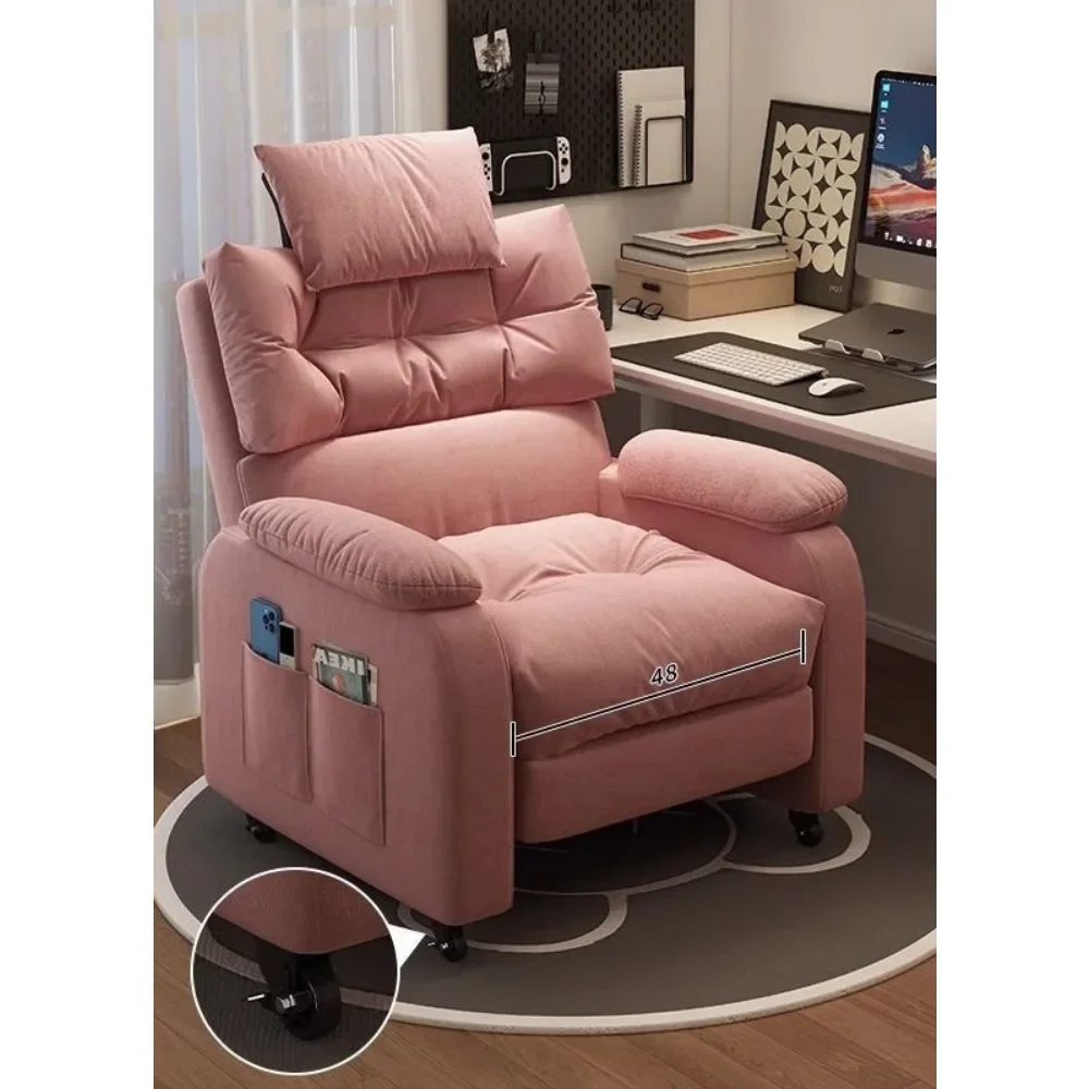 Sofá preguiçoso cadeira conforto para casa ajustável longo cadeira de escritório internet café cadeira de jogos quarto sala de estar sofá de assento único