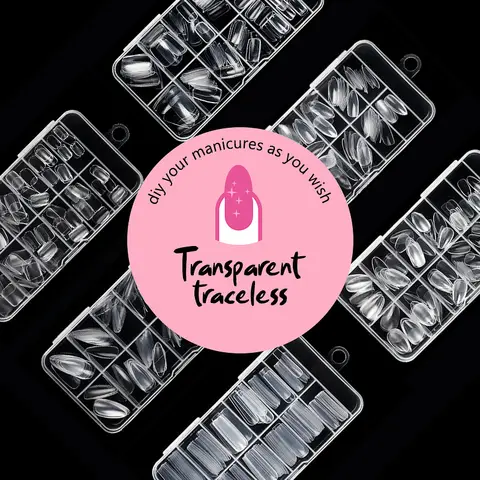 50 बॉक्स फुल कवर प्रेस ऑन नेल टिप्स स्टिलेट्टो आलमंड स्क्वायर कॉफिन फ्रेंच फाल्स फेक सोक ऑफ जेल नेल एक्सटेंशन टिप्स कैप्सूल 10 best sales नाखूनों पर ताबूत प्रेस - №10