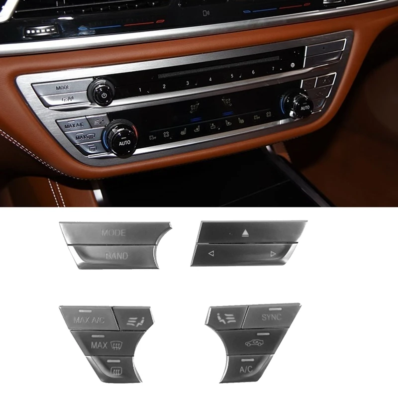 

Car Console Dashboard Air Conditioning Control Push Button Cover 64117947869 For BMW 5 6 7 Series G30 G38 G11 G12 G32 Parts D