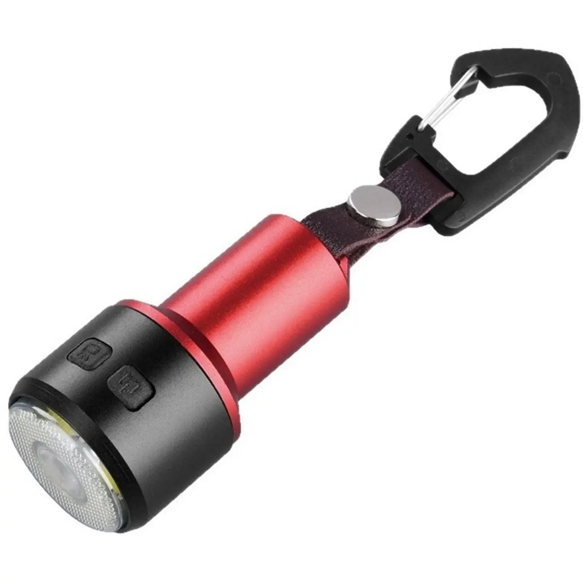Miniature LED Flashlight 300LM Type-C Rechargeable Pocket Torch 7 Lighting Modes Camping Hiking Emergency Keychain Light
