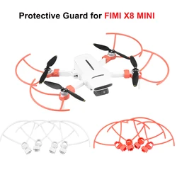 4 adet Drone Pervane Koruma FIMI X8 MINI V2 Hızlı Bırakma Pervane Koruyucu Halka Koruyucu Kafes iniş takımı Aksesuarları