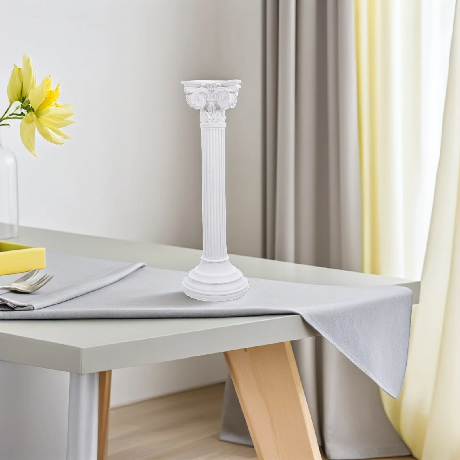 

Roman Column Resin Pillar Sculpture Vintage Statue For Home Office Decor Desktop Wedding Prop Pillar Statues Garden