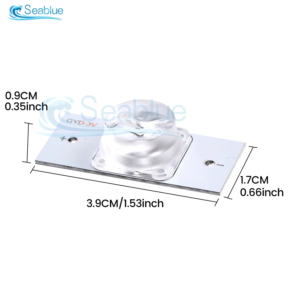 Diode électroluminescente SMD 3V 6V, 100 pièces, perle de lumière avec lentille optique, pour la réparation de la bande de rétro-éclairage 32-65 LED