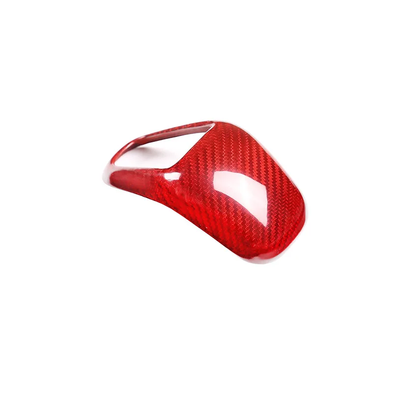 

Suitable for 18-20 Porsche Cayenne, carbon fiber red gear handle cover gear modification accessories interior gear handle