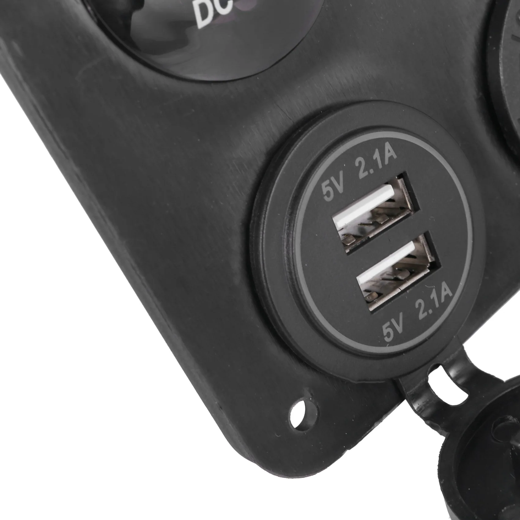 as62-2x-4機能パネル-デュアルusb-グリーンled-電圧12v-電源コンセント-on-offスイッチ