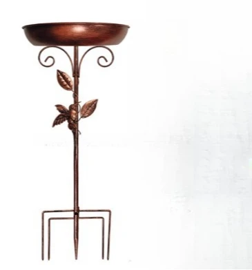 

Винтажная железная художественная декоративная кормушка для птиц, поилка для ванны, украшение для сада