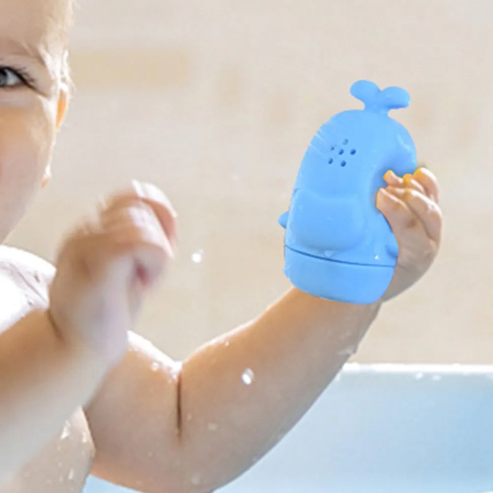 4Pcs Toddler Bath Sprayers Bright Color Cute Design Easy Grip Squeeze Water Plaything for Infants and Children Bathing