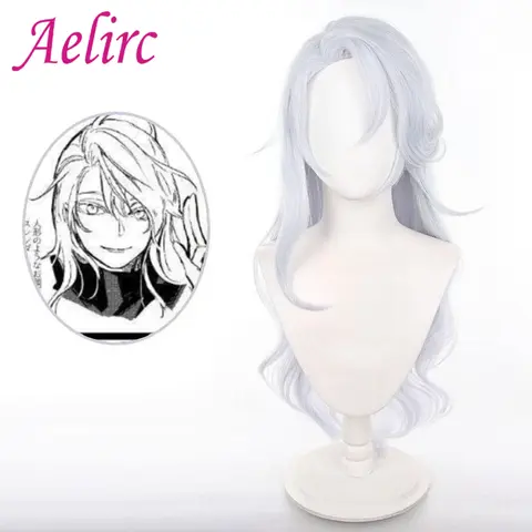 Satoru Gojo Sex Reversal Cosplay Wig Anime Coser Synthetic Long Curly Wig Jujutsu Kaisen Heat Resistant Fiber Wig Halloween Use