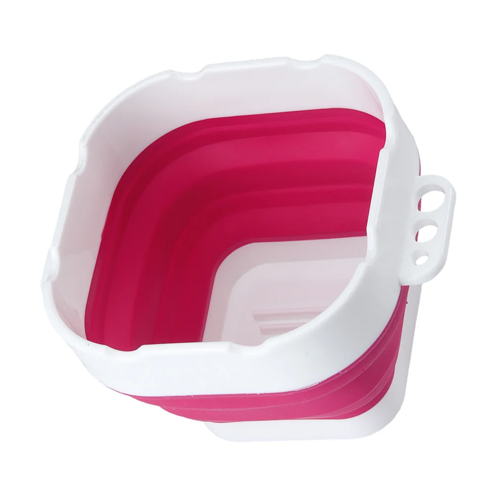 Cleaner Washer Machine Folding Pencil Holder Silicone Painting Buckets Brush Tub 1250X1250X800CM Washing Basins Red