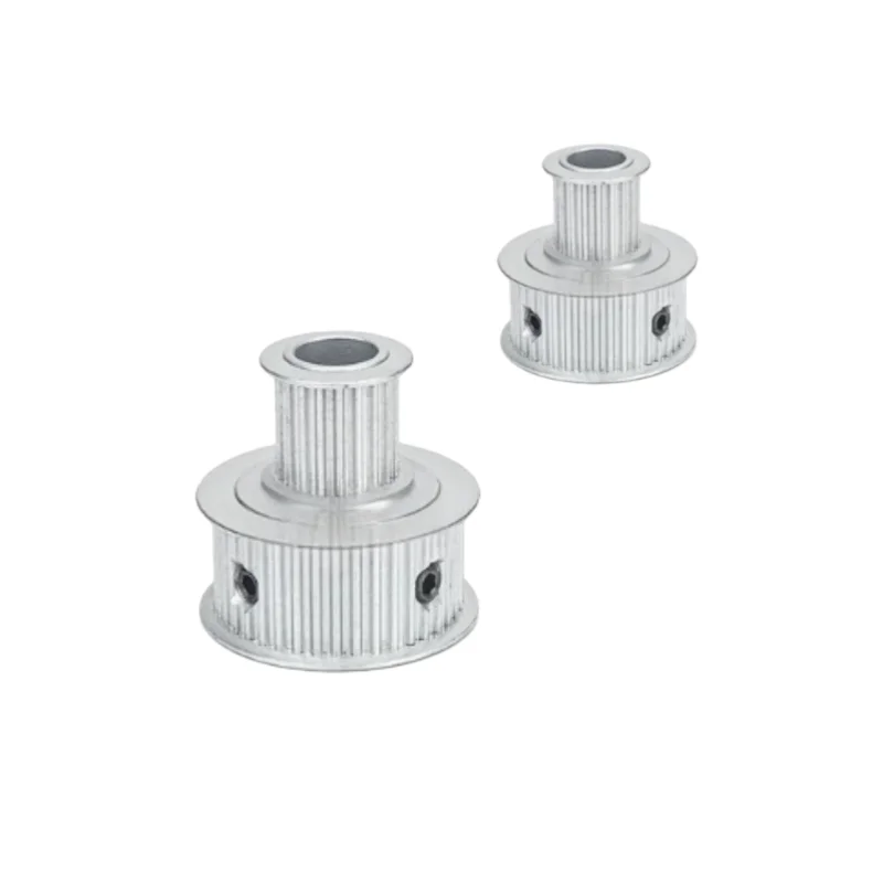 

GT2 Timing Belt Pulley Bore 8/10mm Belt Width 6/10mm Double-sided teeth 2GT 24T&48T 1:2 Synchronous pulley Wheel Aluminum alloy