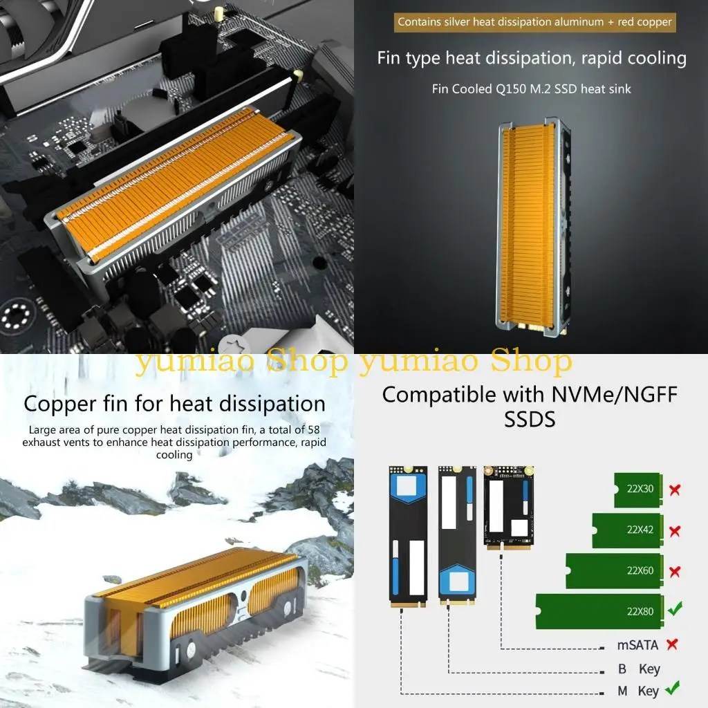 

587b для M.2 SSD Тепловая труба жилет на тепловой