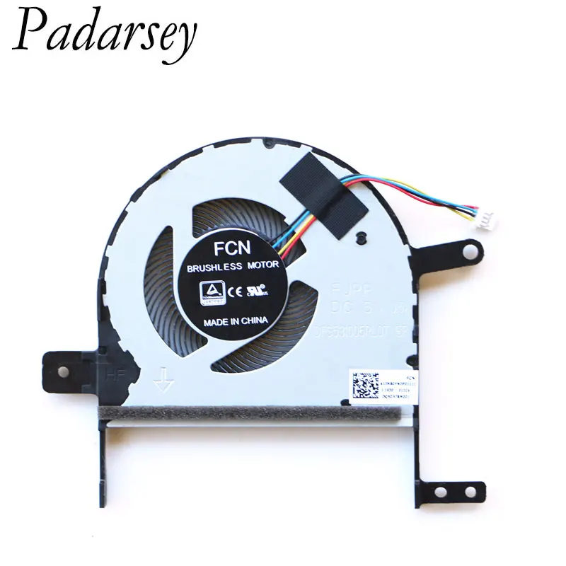 Padarsey-ventilador de refrigeración de la CPU del ordenador portátil, para ASUS F510U, F510UA, S15, S510, S5100, S510U, S5100U, S510UA, S510UQ, X510, X510U, X510UN, X510UF