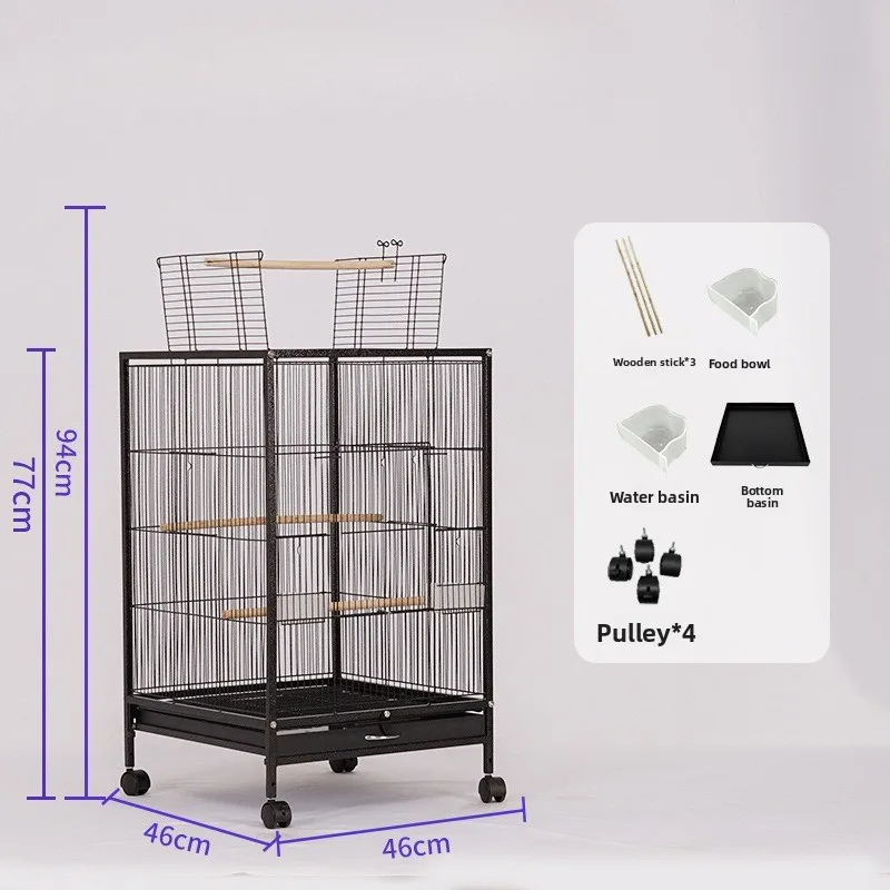 Большая клетка для птиц для попугаев и миньоев, просторная летная клетка для зябликов, волнистых попугаев, неразлучников, профессиональное разведение, прочное птичье гнездо