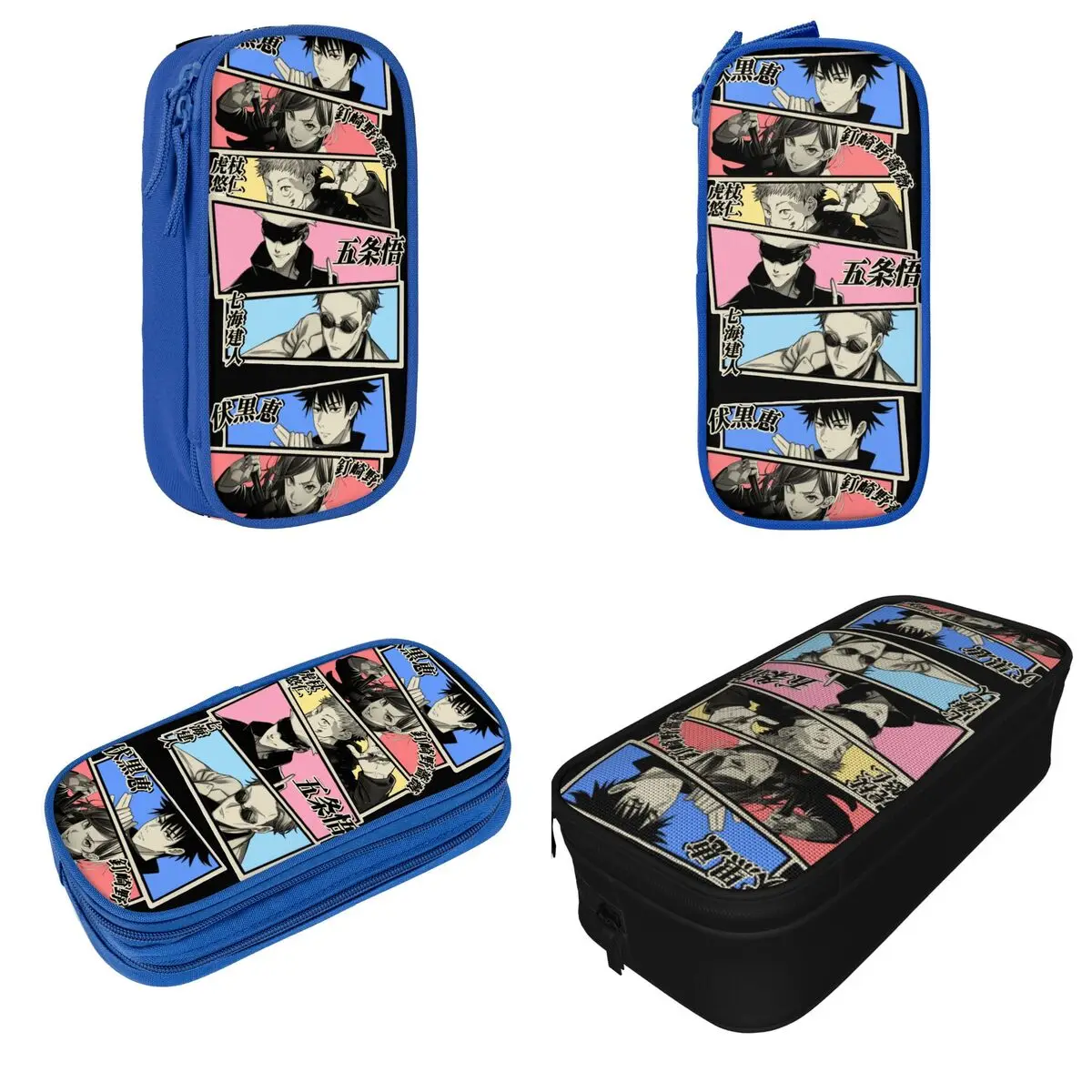 Jujutsu Kaisen Pencil Case Lovely Gojo Satoru Sorcery Fight Pen Holder Bags Student Large Storage School Supplies Pencilcases