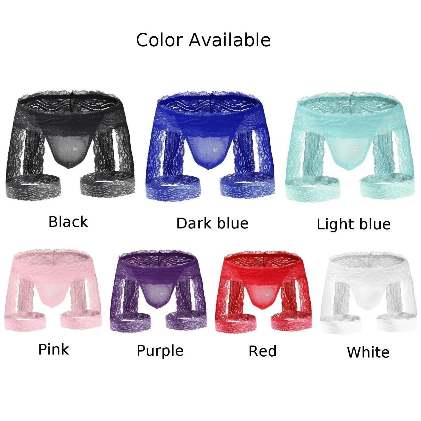 Sexy Lingerie Mens Panties Erotic Thin Section Sissy Underwear Lace Thong Enhance Pouch Bikini Hollow Out Briefs Pants Gay Thong