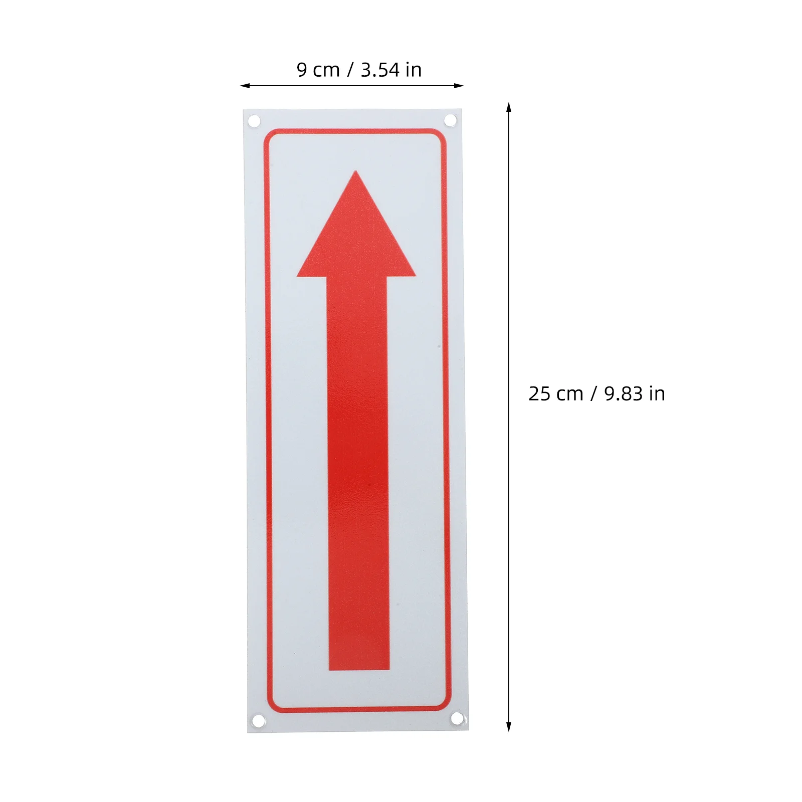 4pcs Arrow Indication Signs Metal Arrow Signs Directions Sign for Outdoor Street Office