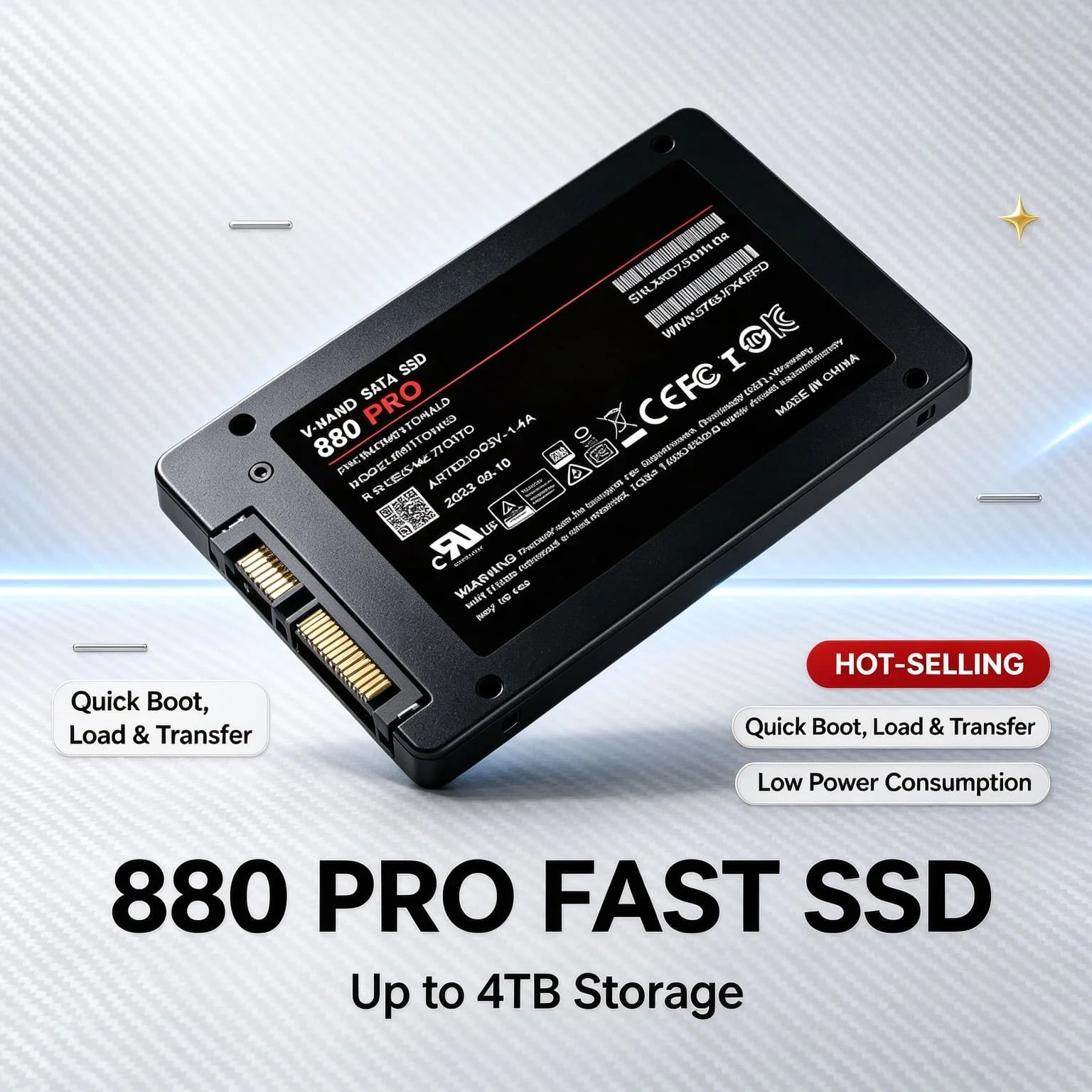 500GB 1TB 4TB 2TB 880 PRO Sata3 2.5 Inch SSD Solid State Disk High Speed Internal HDD Hard Drive Laptop Microcomputer Desktop