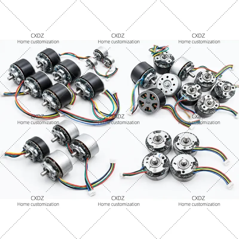 DC 12V 16.8V 24V External Rotor Brushless Motor With Driver Support PWM Speed Control D Shaft 6mm