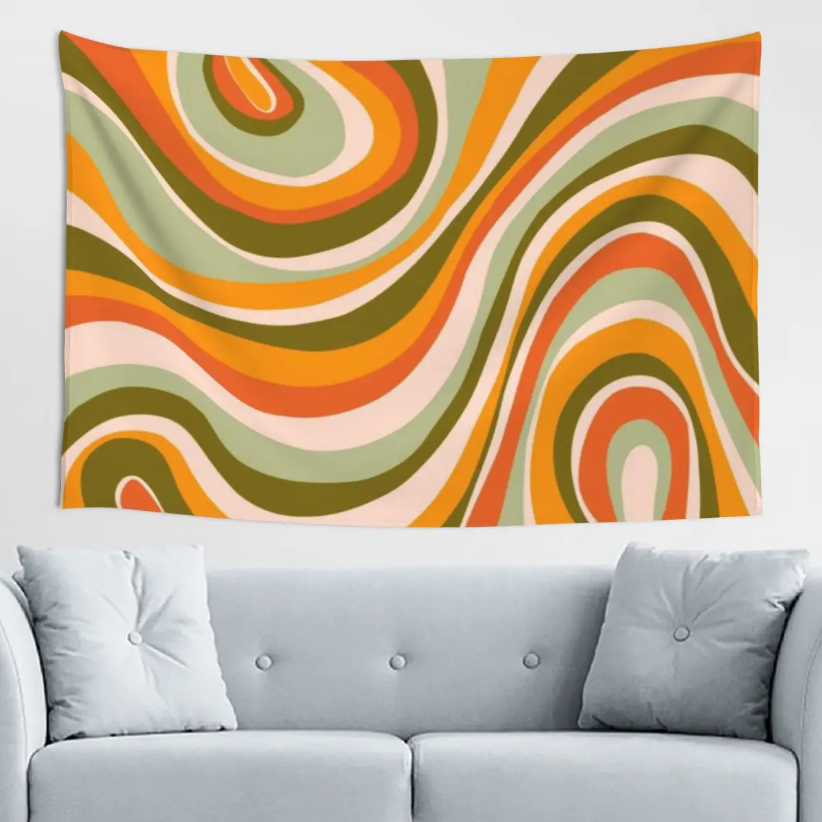 Retro-Design Moderner Wandteppich Batik-Strandtuch Wandteppich Blumendekoration