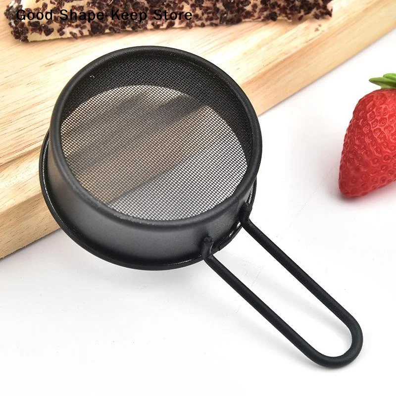 Flour Sifter For Baking, Flour Or Powdered Sugar Shaker Duster With Handle, Dusting Flour Sieve Stainless Steel Baking Tools