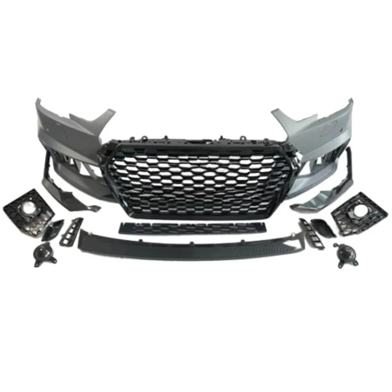 STLF RS4 Front Bumper Body Kits A4 B9 Upgrade Facelift Full Wide Body Kit Replacement Bodykit for Audis A4 B9 16 17 18 19 - view 3