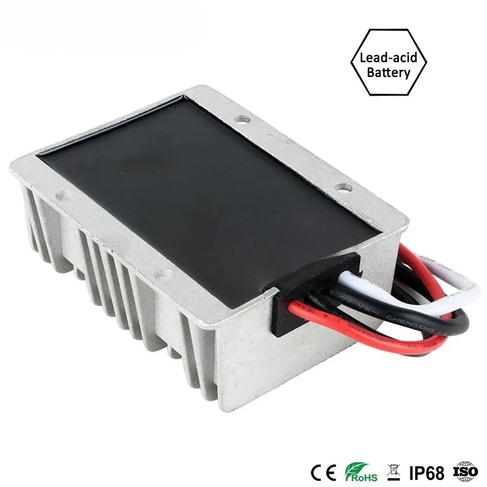 Dual Battery Charger DC 8-36V 12V to DC 12.6V 13.8V 14.6V 16.8V 20A for 12V Lifepo4 Lithium Lead-acid Batteries