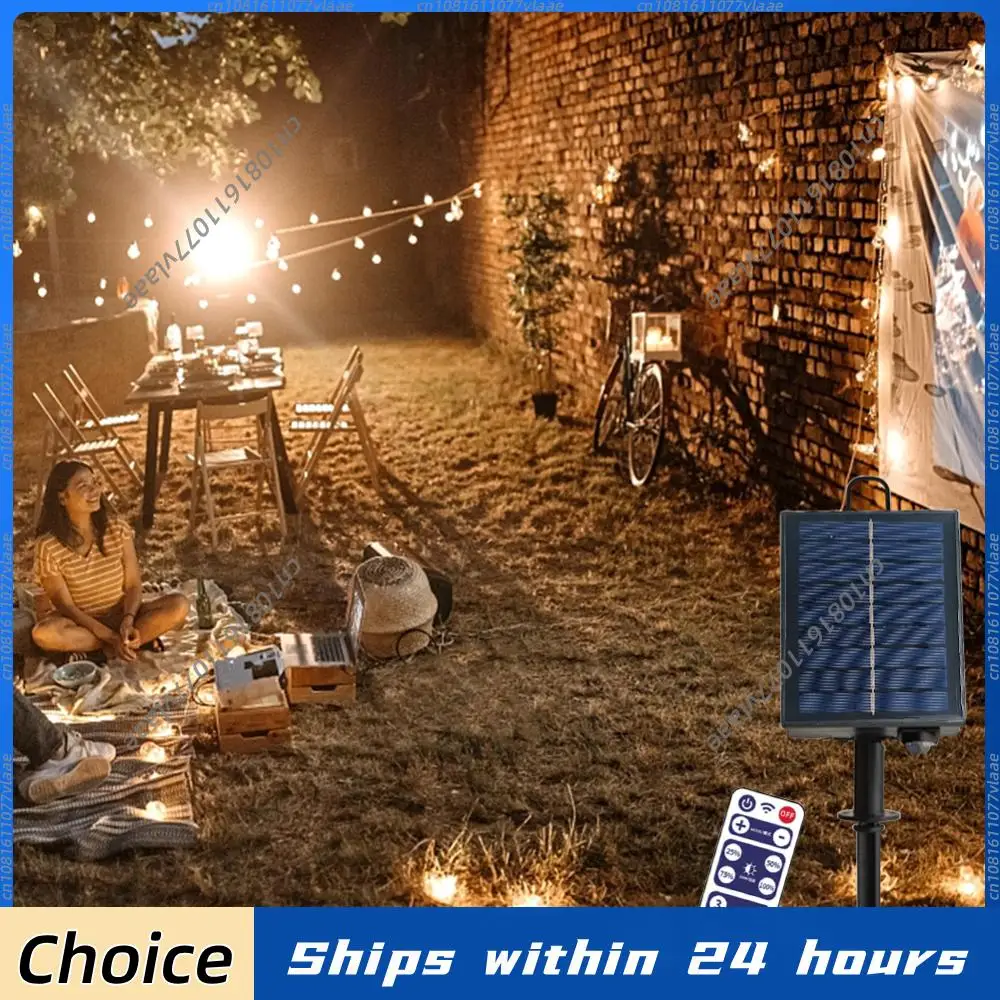 

1-5 шт. Светодиодная гирлянда на солнечных батареях с контроллером и пультом ДУ для сада, улицы, дорожек, кемпинга, декоративное освещение