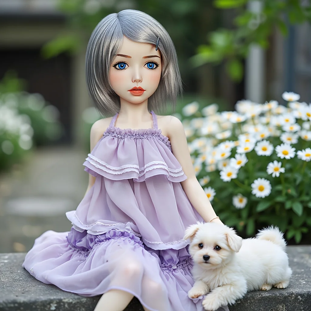 Soft Touch Anime Figur Mädchen Flexible Skelett BJD Puppe, bezauberndes handgefertigtes Modell zum Entspannen und als Geschenk