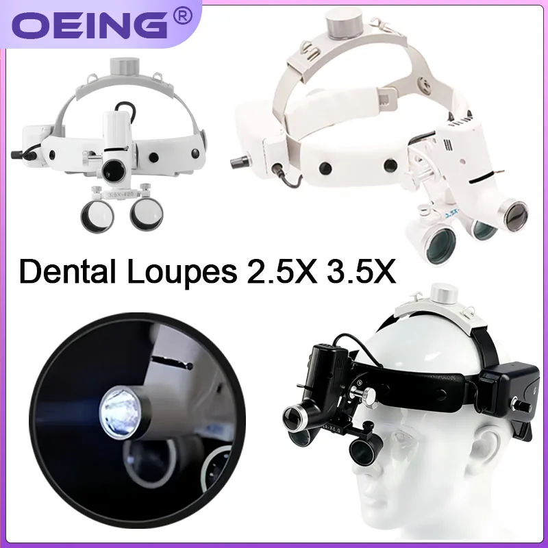 

1Set Portable Medical Magnifying Glass for Dental Surgery: LED Microscope for High-Definition Endodontic Procedures