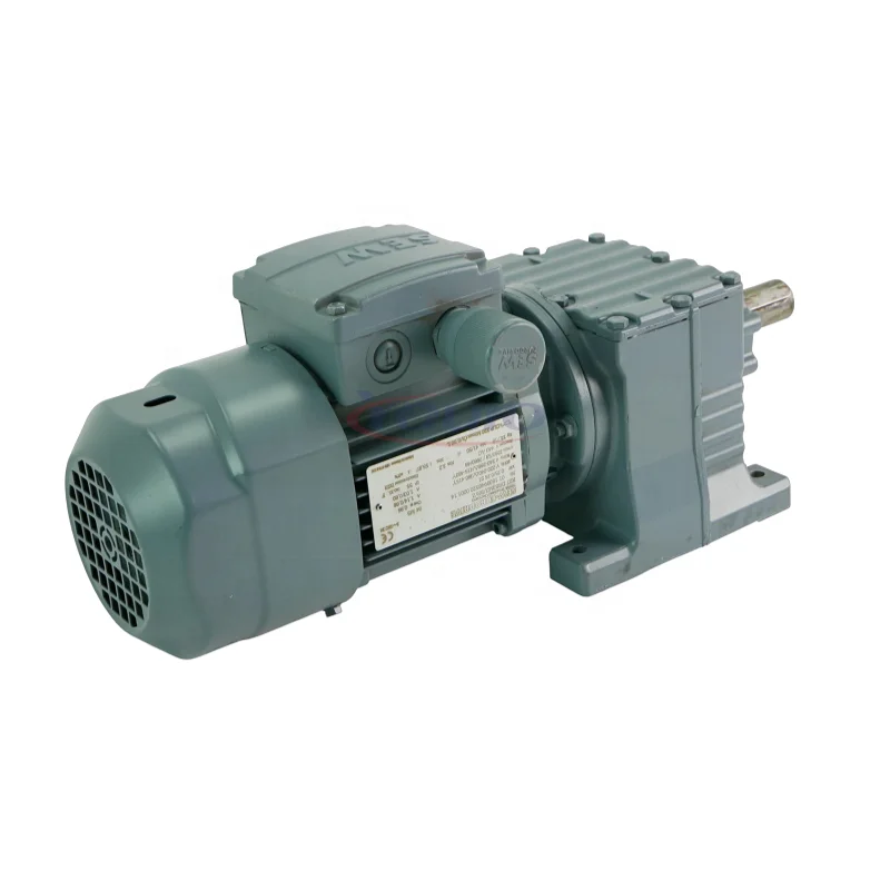 New SEW-EURODRIVE R27 DR63M2/BR/Z Helical Inline Gearmotor for Industrial Automation & Light-Duty Conveyor Applications