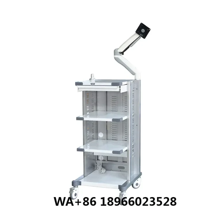 Trolley for Endoscopic Camera Laparoscopy Tower System Cart Four Shelf Endoscopy