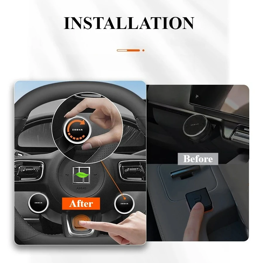 For Geely Zeekr 001 7X 009 MIX 2024 2025 Smart Button Bracket‌ Button Steering Wheel Bracket Mount Car Interior Accessories
