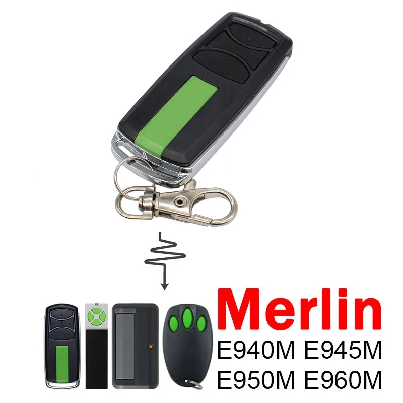 Merlin Premium E960M E940M E950M E945M E943M Sicherheit + 2,0 Garagentor-Fernbedienung Garagentoröffner 433,30 433,92 434,54 MHz