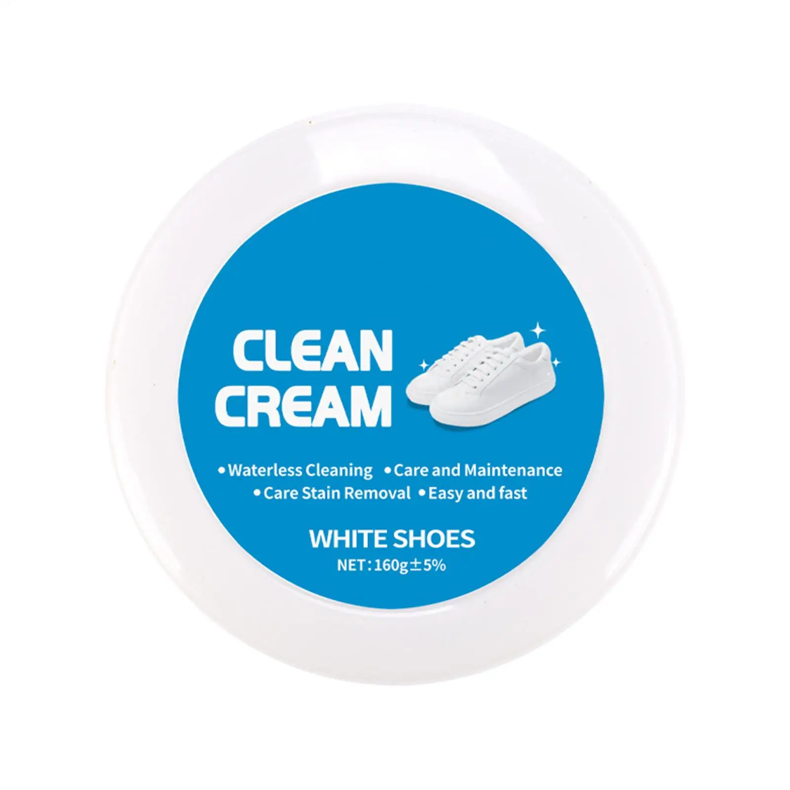NEW White Shoe Cleaner Long-Lasting Cream With Sponge Nourishing Shoe Cleaning Stain Treater For Rubber Canvas Sole Stain