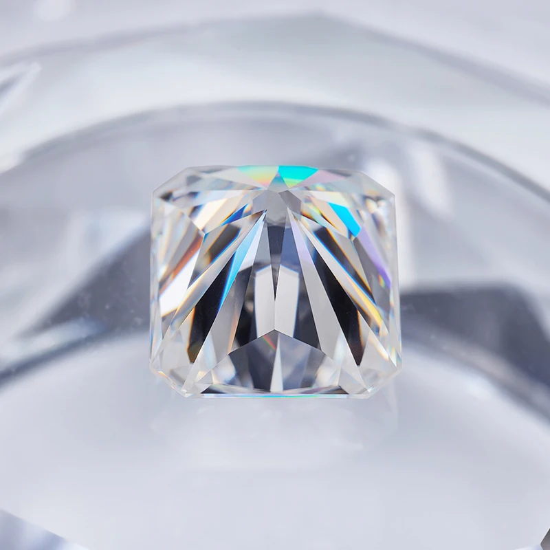 0.1ct-20.0ct With Arrow D Color VVS1 With GRA Certificated  White Radiant Cut Moissanite Pass diamond Tester Gemtone Factory