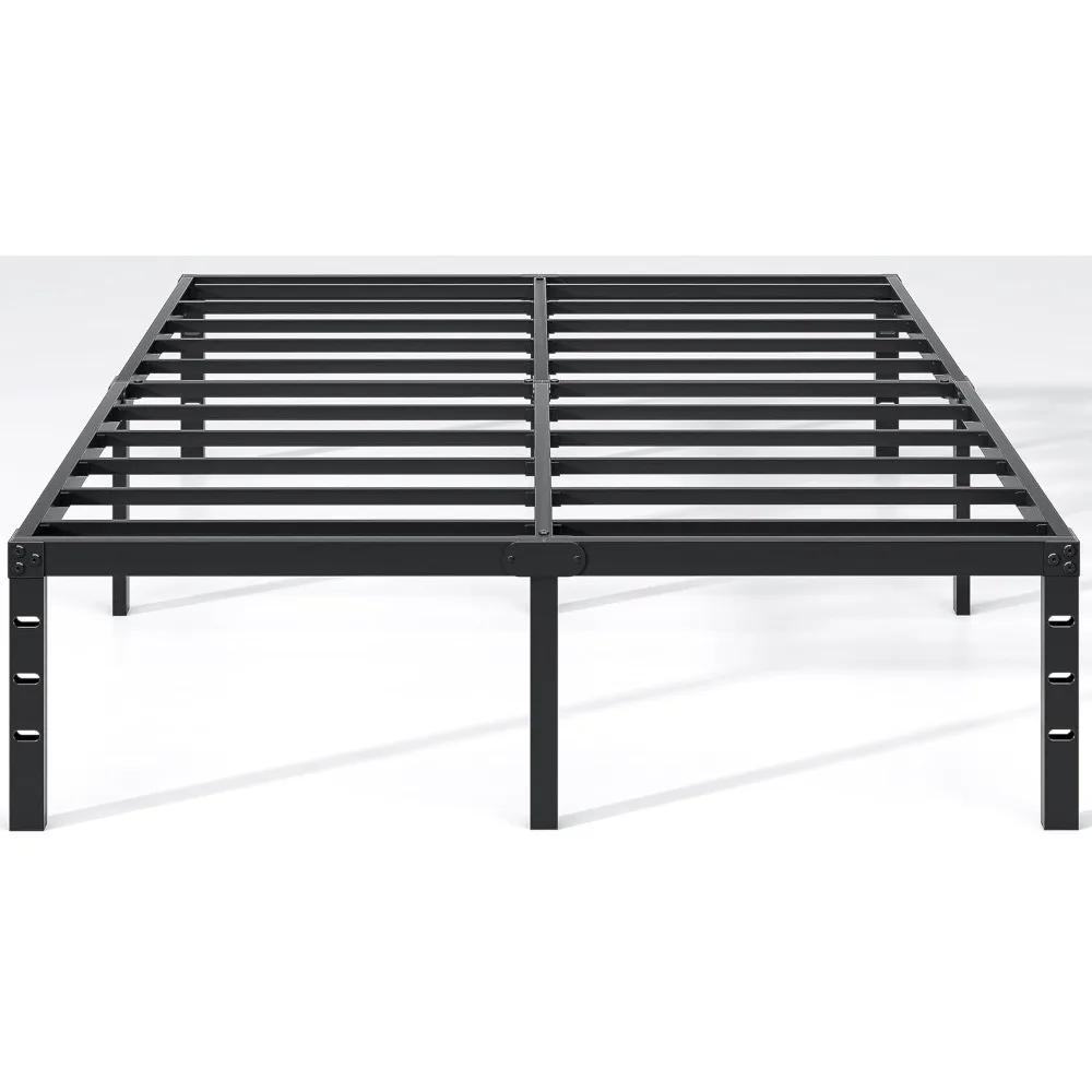 

Metal Bed Frame,Queen Size Bed Frame with Storage Space,Heavy Duty Sturdy Mattress Foundation,Easy Assembly,No Box Spring Needed