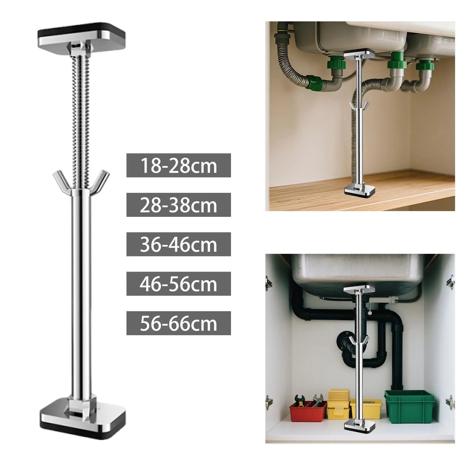 Heavy Duty Undermount Sink Bracket Stainless Steel Wash Basin Support Stand Thick Sponge Pad for Kitchen Countertop Installation