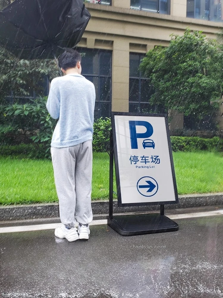 

Outdoor poster stand Windproof billboard Door water sign advertising stand Display stand Vertical landing vertical sign