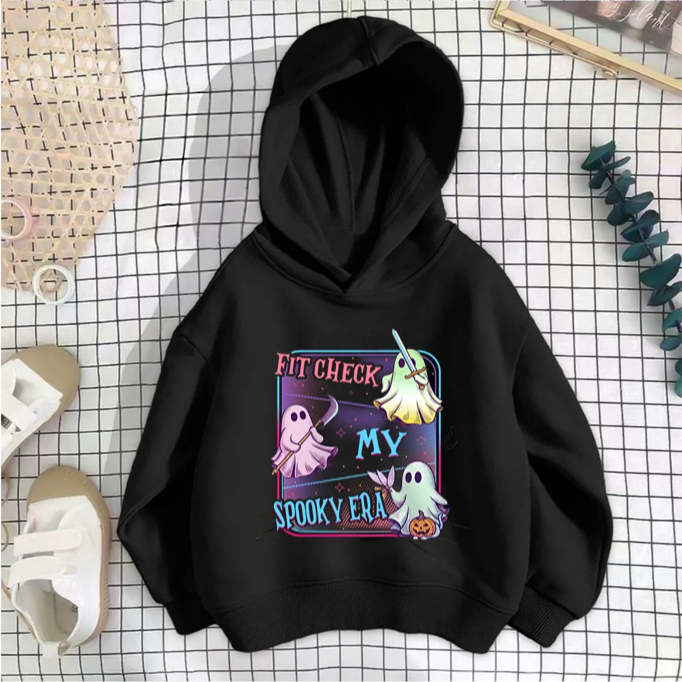 Anime style children's sweaters Spring and Autumn girls, hunting girls, hoodie, trendy children's dress