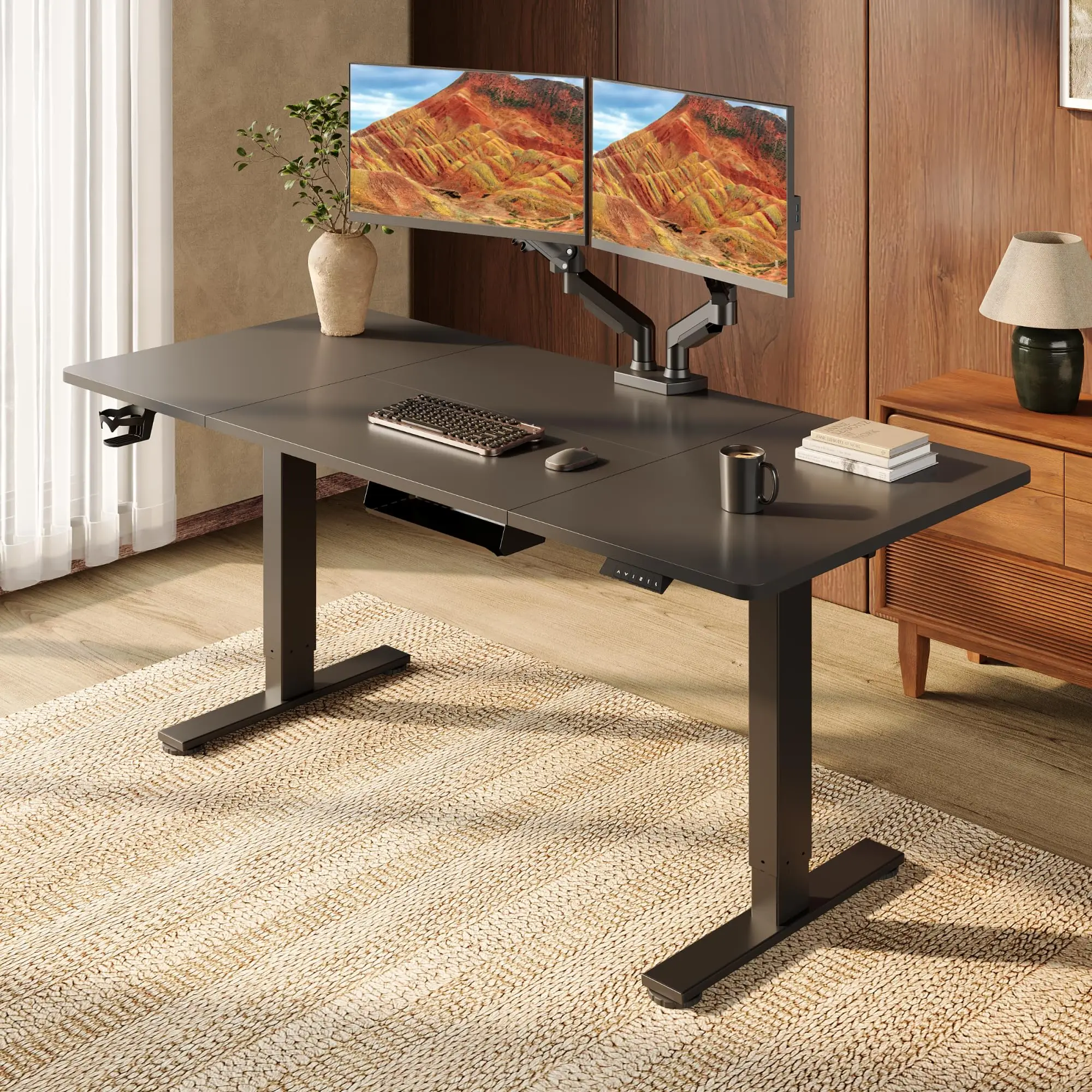 71x32'' Large Height Adjustable Ergonomic Electric Standing Desk