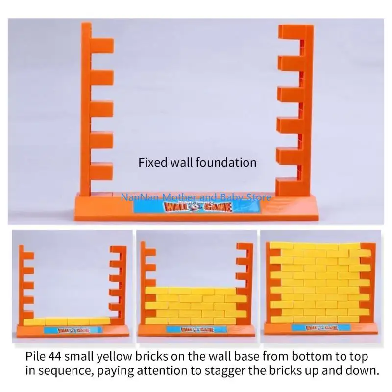 Parete toppling giocattolo knockdown macelli giù per il gioco genitore-child giocattolo giocattolo push blocks bar