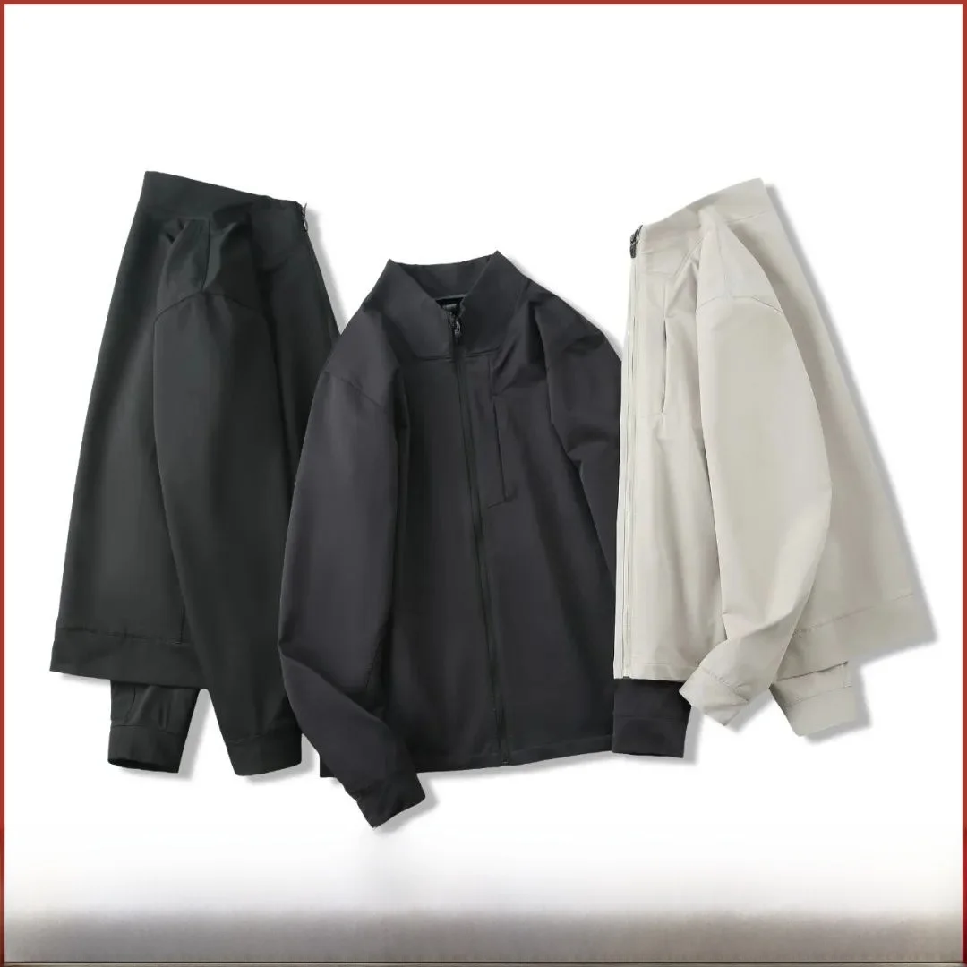 

High-End Outdoor Men's Lightweight Woven 3D Tailored Sport Casual Jaet Autumn New Arrival Youth Faion Stand Fit Long S...