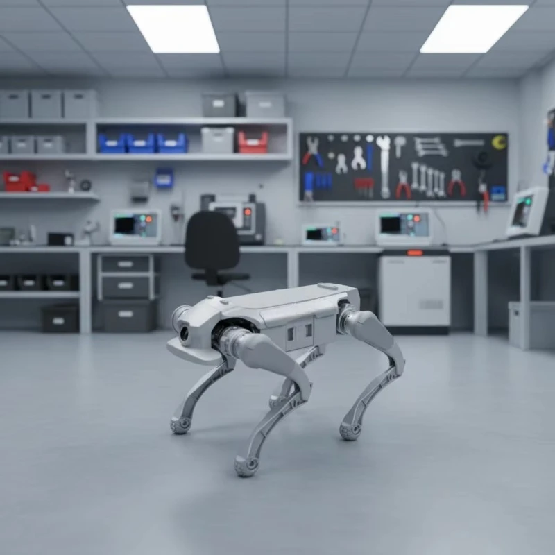 Robot Dog Face Recognition Tracking Bionic Four-Legged Design IP54 Protection 6km Range for Security
