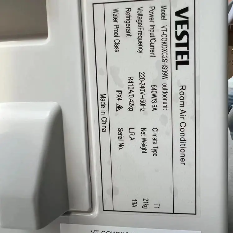 Inversor Tipo Split Wall Montado Ar Condicionado, OEM Unidades AC, Aquecimento De Refrigeração, Alta Qualidade, 9000Btu