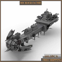 Moc Building Blocks Classic Scarran Dreadnought Model Technology Bricks DIY Assembly Space Ship Toys For Kid Children