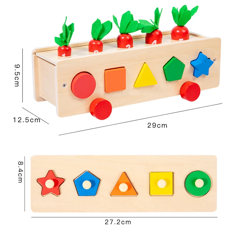 아기 나무 몬테소리 재료 상자, 감각 장난감, 색상 및 모양 정렬, 매칭 게임 활동, 어린이를 위한 교육 장난감